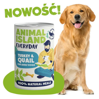 ANIMAL ISLAND MOKRA KARMA DLA PSA INDYK PRZEPIÓRKA EVERYDAY 400G