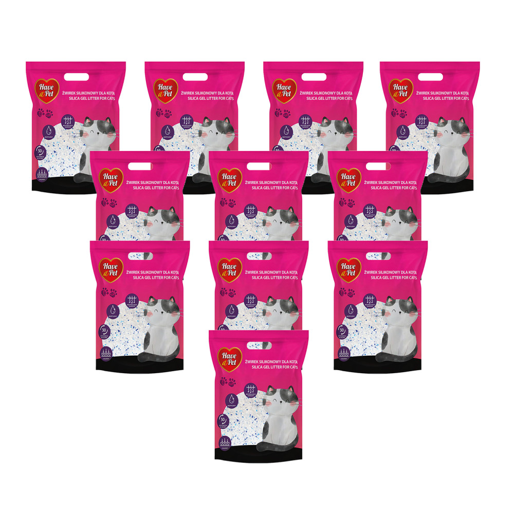 HAVE A PET ŻWIREK SILIKONOWY DLA KOTA 11 x 3,8L HAVE A PET ŻWIREK SILIKONOWY DLA KOTA 11 x 3,8L