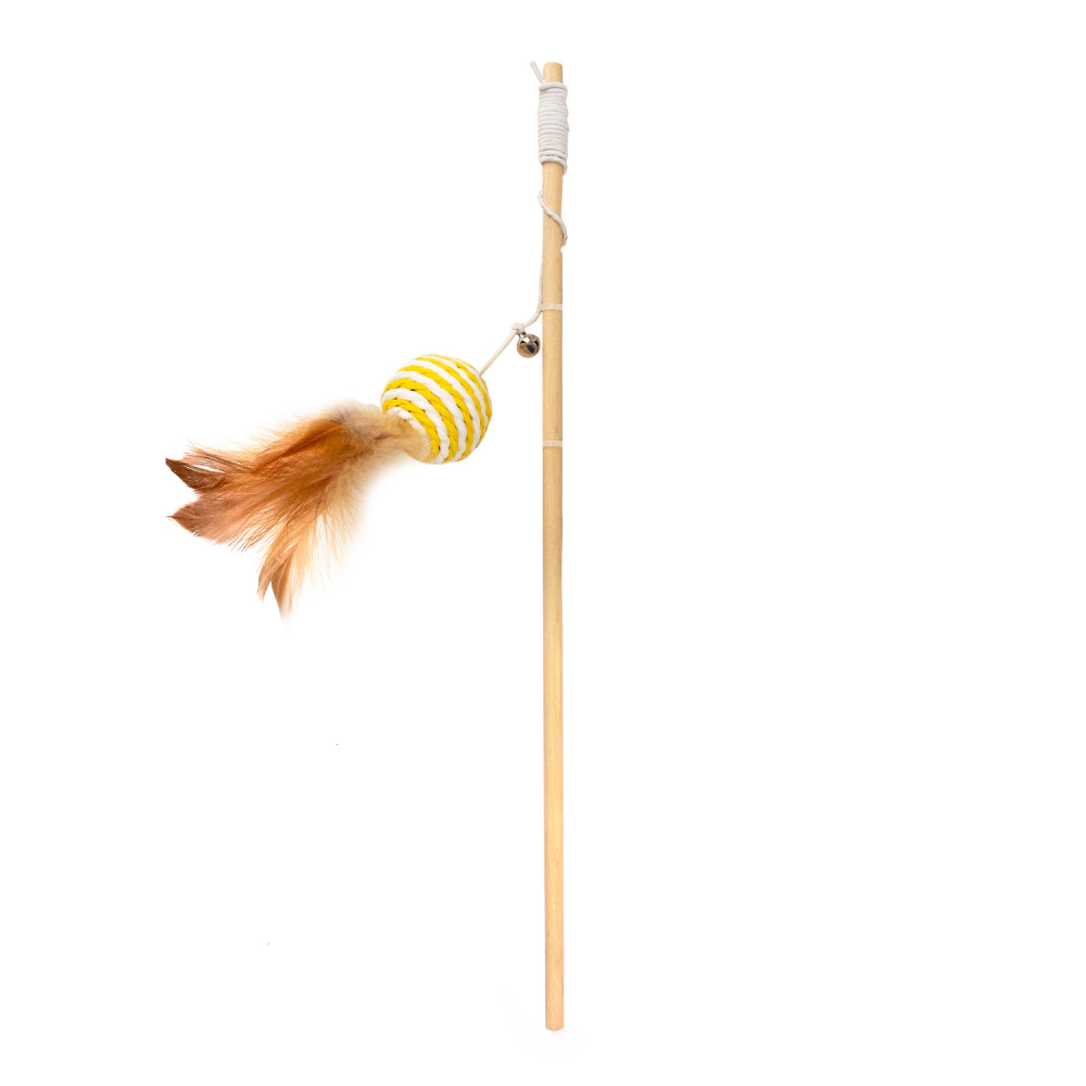HAVE A PET ZABAWKA GAIA WĘDKA PIŁKA Z PIÓRKIEM 40CM HAVE A PET ZABAWKA GAIA WĘDKA PIŁKA Z PIÓRKIEM 40CM