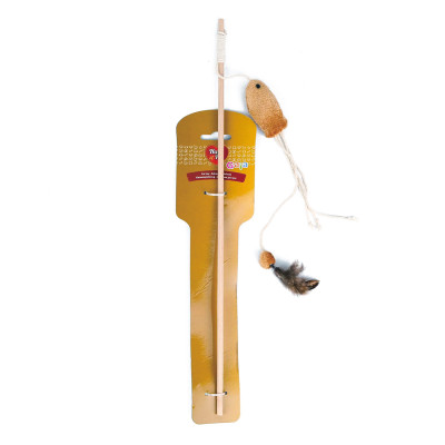 HAVE A PET ZABAWKA GAIA WĘDKA Z RYBKĄ 40 cm