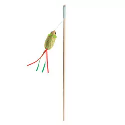 HAVE A PET ZABAWKA GAIA WĘDKA MYSZKA Z DZWONECZKIEM 40 CM