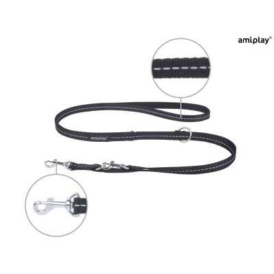 AMIPLAY SMYCH 6in1 REFLECTIVE S 1-2m CZARNY