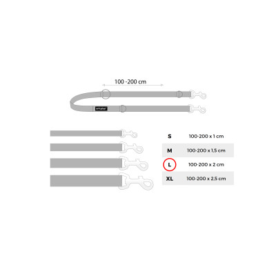AMIPLAY SMYCZ 6in1 REFLECTIVE L 1-2m CZARNY