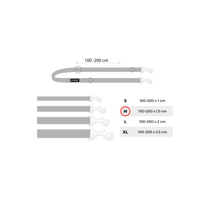 AMIPLAY SMYCZ 6in1 REFLECTIVE M 1-2m RÓŻOWY