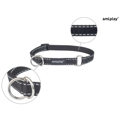 AMIPLAY OBROŻA PÓŁZACISKOWA REFLECTIVE XL CZARNY