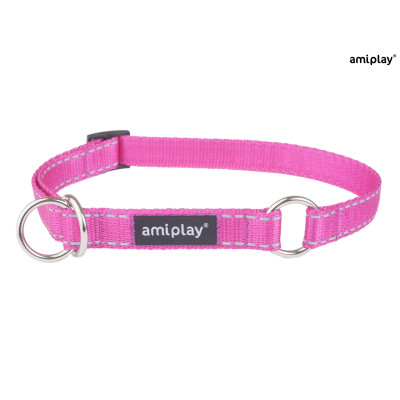AMIPLAY OBROŻA PÓŁZACISKOWA REFLECTIVE L RÓŻOWY