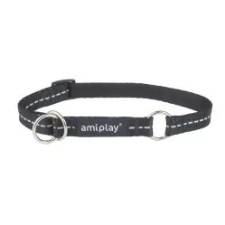 AMIPLAY OBROŻA PÓŁZACISKOWA REFLECTIVE M CZARNY