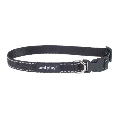 AMIPLAY OBROŻA REGULOWANA REFLECTIVE L CZARNY