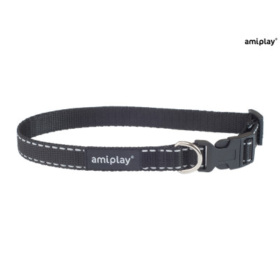 AMIPLAY OBROŻA REGULOWANA REFLECTIVE L CZARNY