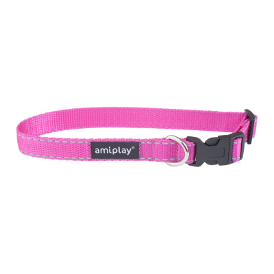 AMIPLAY OBROŻA REGULOWANA REFLECTIVE L RÓŻOWY