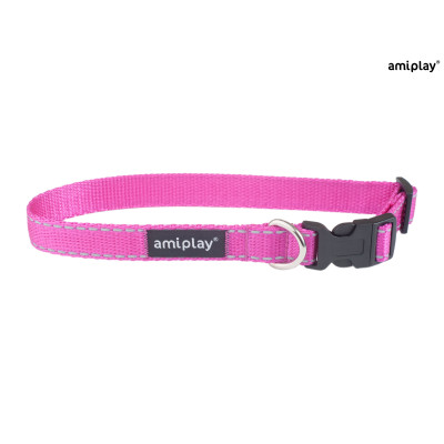 AMIPLAY OBROŻA REGULOWANA REFLECTIVE L RÓŻOWY