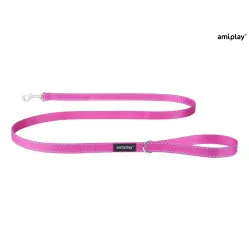 AMIPLAY SMYCZ REFLECTIVE L 150cm RÓŻOWY