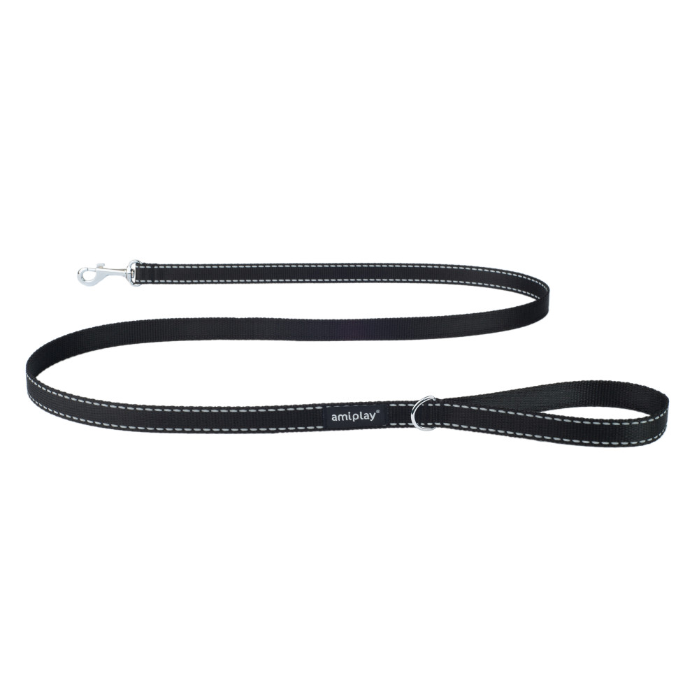 AMIPLAY SMYCZ REFLECTIVE XL 150cm CZARNY AMIPLAY SMYCZ REFLECTIVE XL 150cm CZARNY