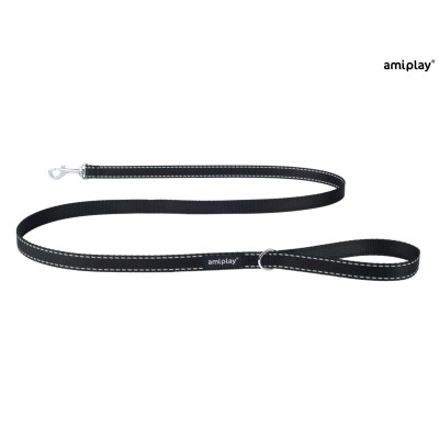 AMIPLAY SMYCZ REFLECTIVE XL 150cm CZARNY
