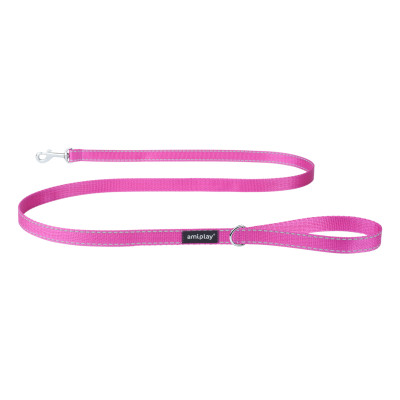 AMIPLAY SMYCZ REFLECTIVE L 150cm RÓŻOWY