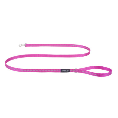 AMIPLAY SMYCZ REFLECTIVE M 150cm RÓŻOWY