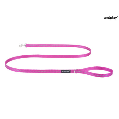 AMIPLAY SMYCZ REFLECTIVE M 150cm RÓŻOWY