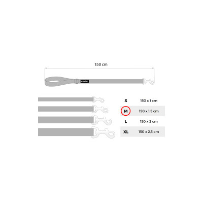 AMIPLAY SMYCZ REFLECTIVE M 150cm RÓŻOWY