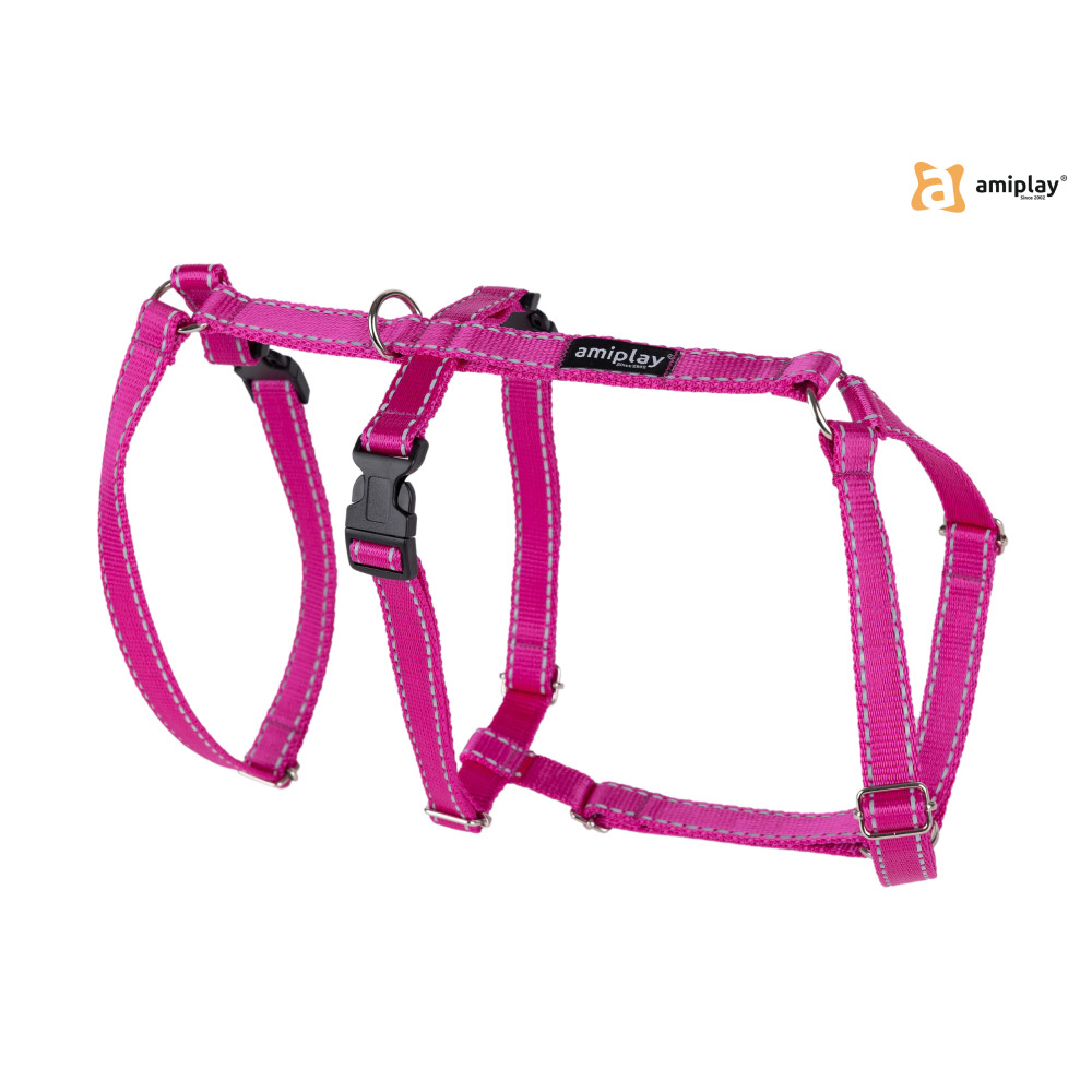 AMIPLAY SZELKI REGULOWANE SAFETY REFLECTIVE L RÓŻOWY AMIPLAY SZELKI REGULOWANE SAFETY REFLECTIVE L RÓŻOWY