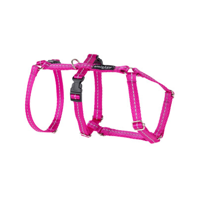 AMIPLAY SZELKI REGULOWANE SAFETY REFLECTIVE S RÓŻOWY