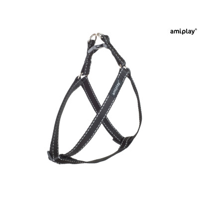 AMIPLAY SZELKI REGULOWANE REFLECTIVE L CZARNY