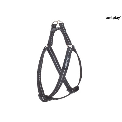 AMIPLAY SZELKI REGULOWANE REFLECTIVE M CZARNY