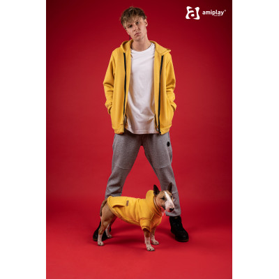 AMIPLAY BLUZA Z KAPTUREM TEXAS 50 CM ŻÓŁTA