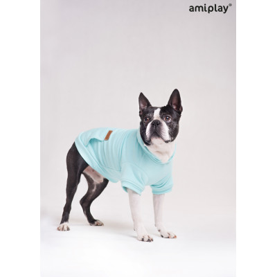 AMIPLAY BLUZA Z KAPTUREM TEXAS 50 CM NIEBIESKA