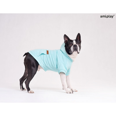 AMIPLAY BLUZA Z KAPTUREM TEXAS 50 CM NIEBIESKA