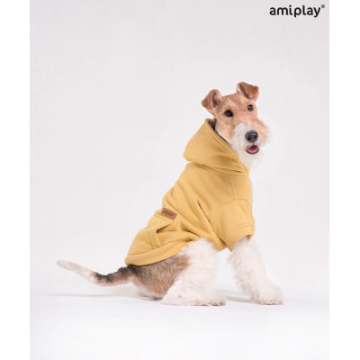 AMIPLAY ZIELONA BLUZA Z KAPTUREM DLA DUŻEGO PSA TEXAS 50 CM