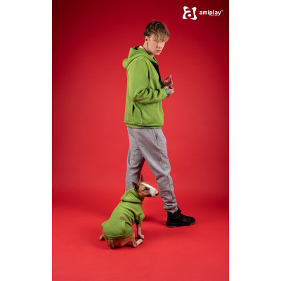 AMIPLAY BLUZA Z KAPTUREM TEXAS 50 CM ZIELONA