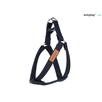 AMIPLAY CZARNE REGULOWANE SZELKI DLA DUŻEGO PSA COTTON L