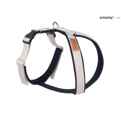 AMIPLAY BEŻOWE REGULOWANE SZELKI DLA DUŻEGO PSA GRAND SOFT COTTON XL