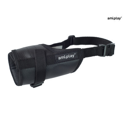 AMIPLAY CZARNY MATERIAŁOWY KAGANIEC DLA PSA XL