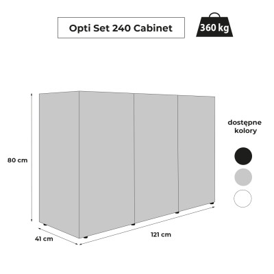 AQUAEL ZESTAW AKWARIUM + SZAFKA OPTISET 240 SZARY