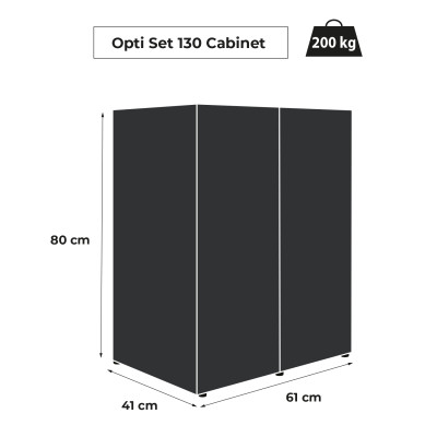 AQUAEL ZESTAW AKWARIUM + SZAFKA OPTISET 130 CZARNY