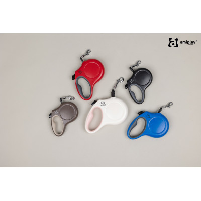 AMIPLAY SMYCZ AUTOMATYCZNA DLA DUŻEGO PSA CZERWONA INFINI FREEDOM XL