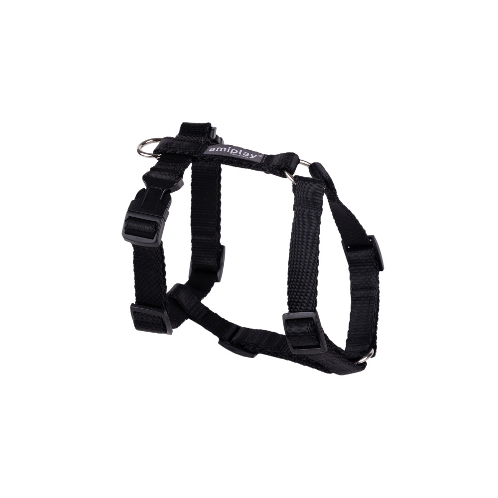 AMIPLAY REGULOWANE SZELKI DLA DUŻEGO PSA CZARNE GUARD POPULAR L AMIPLAY REGULOWANE SZELKI DLA DUŻEGO PSA CZARNE GUARD POPULAR L