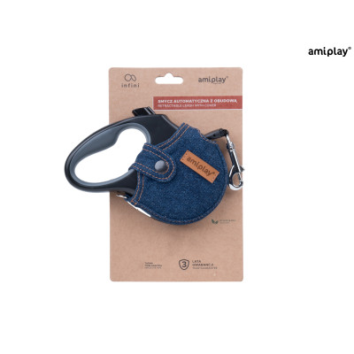 AMIPLAY SMYCZ AUTOMATYCZNA DLA PSA GRANATOWA INFINI DENIM XL