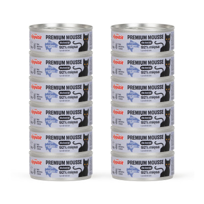 COMFY APPETIT PREMIUM MOUSSE KITTEN PSTRĄG 12X85G