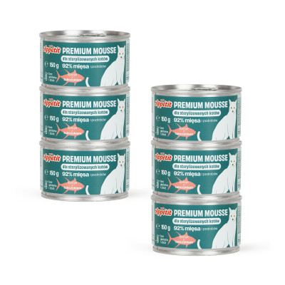COMFY APPETIT PREMIUM MOUSSE STERILIZED TUŃCZYK 6X150G