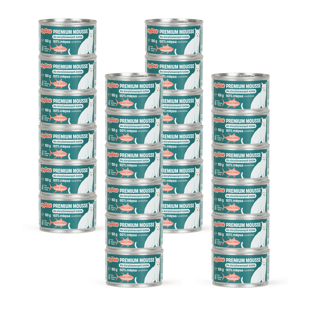COMFY APPETIT PREMIUM MOUSSE STERILIZED TUŃCZYK 24X150G
