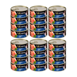 SAVORY PASZTET DLA SZCZENIĄT WSZYSTKICH RAS, OD 3 MIESIĄCA ŻYCIA KURCZAK I KRÓLIK 24x100G