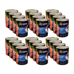 SAVORY KARMA MOKRA Z KURCZAKIEM I KRÓLIKIEM DLA SZCZENIĄT WSZYSTKICH RAS OD 3 MIESIĄCA ŻYCIA 24x400 G