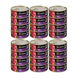 SAVORY PASZTET DLA WYBREDNYCH DOROSŁYCH PSÓW WSZYSTKICH RAS WOŁOWINA 24x100G