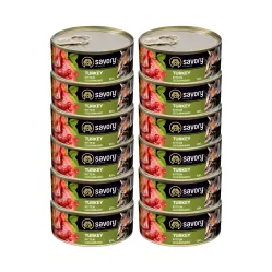 SAVORY PASZTET Z INDYKA DLA KOCIĄT 12x100G