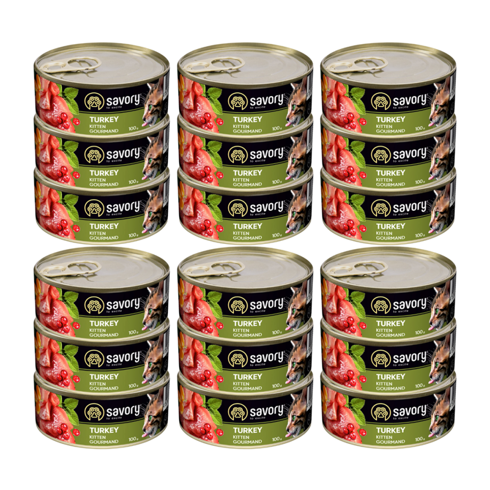 SAVORY PASZTET Z INDYKA DLA KOCIĄT 18x100G SAVORY PASZTET Z INDYKA DLA KOCIĄT 18x100G