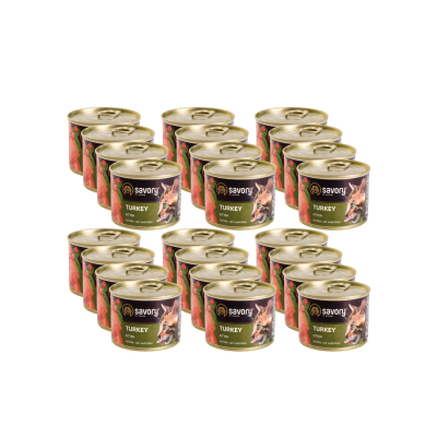 SAVORY PASZTET Z INDYKA DLA KOCIĄT 24x200 G