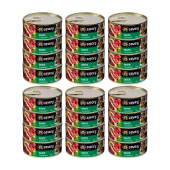 SAVORY PASZTET Z KACZKĄ DLA WYBREDNYCH KOTÓW 24x100G
