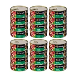 SAVORY PASZTET Z KACZKĄ DLA WYBREDNYCH KOTÓW 24x100G